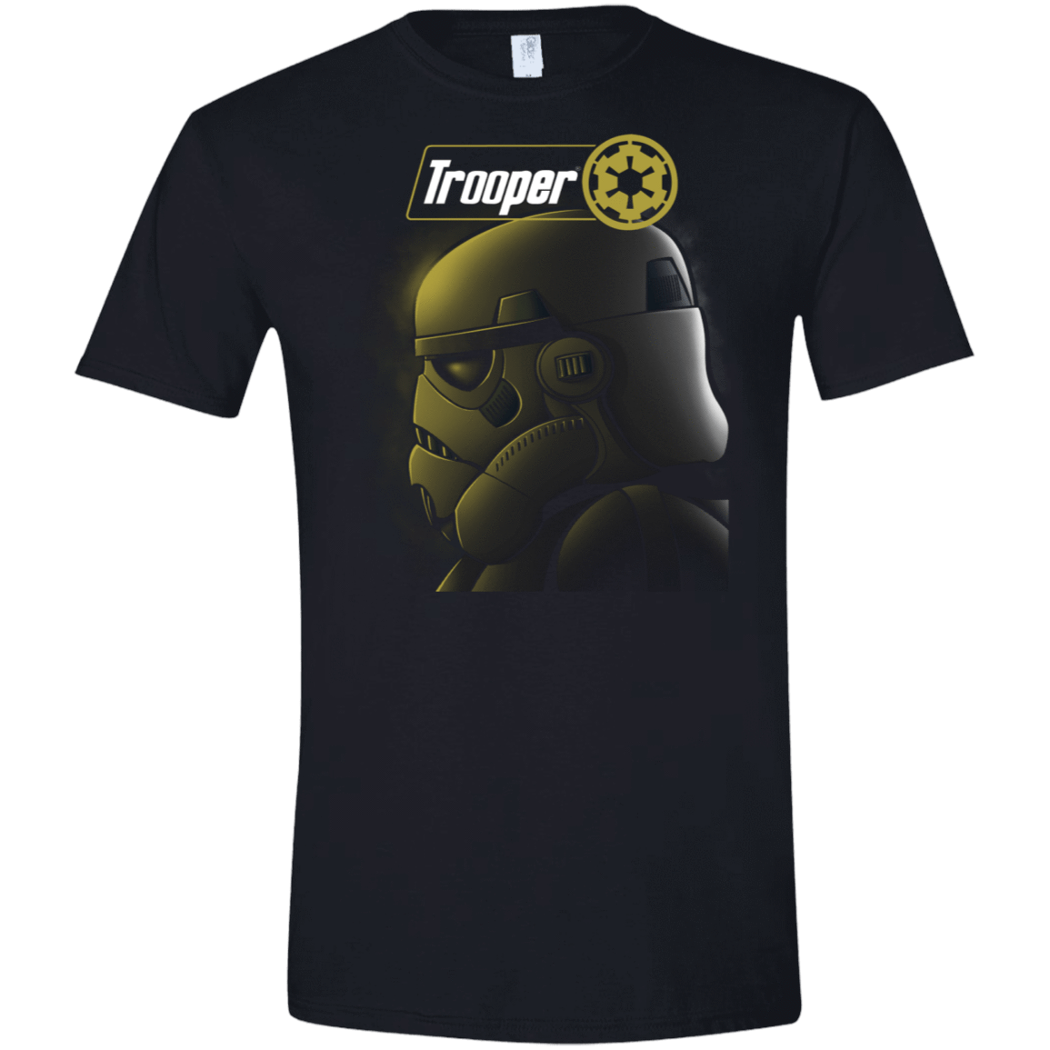 T-Shirts Black / X-Small TROOPER1 Men's Semi-Fitted Softstyle