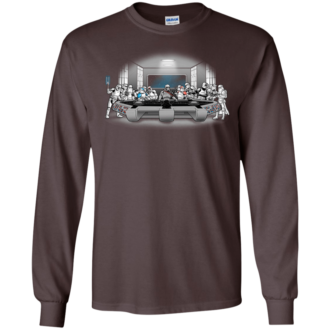 T-Shirts Dark Chocolate / S Troopers Dinner Men's Long Sleeve T-Shirt