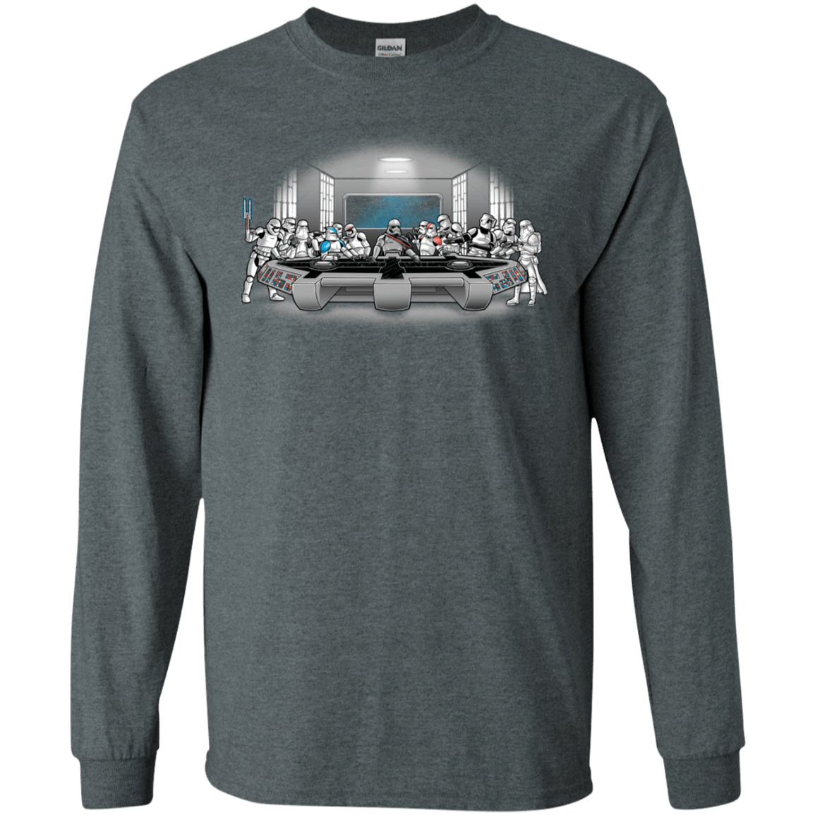 T-Shirts Dark Heather / S Troopers Dinner Men's Long Sleeve T-Shirt