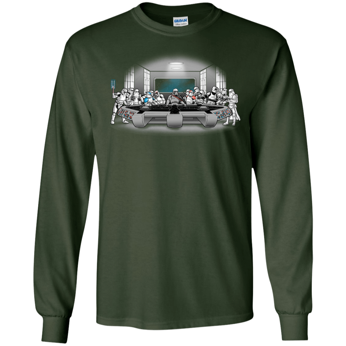 T-Shirts Forest Green / S Troopers Dinner Men's Long Sleeve T-Shirt