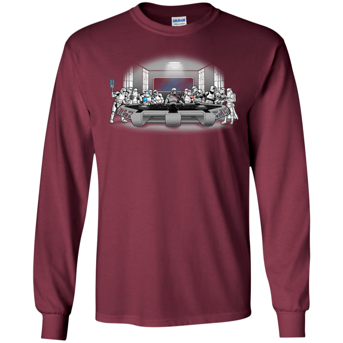 T-Shirts Maroon / S Troopers Dinner Men's Long Sleeve T-Shirt