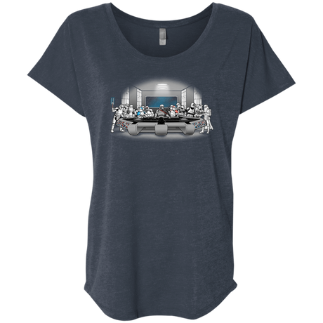 T-Shirts Vintage Navy / X-Small Troopers Dinner Triblend Dolman Sleeve