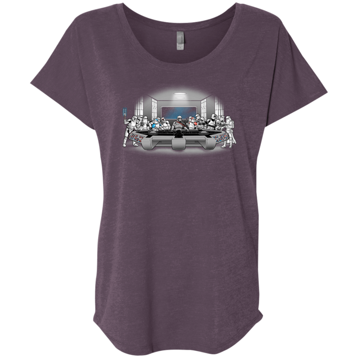 T-Shirts Vintage Purple / X-Small Troopers Dinner Triblend Dolman Sleeve