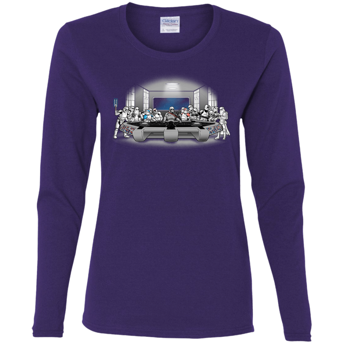 T-Shirts Purple / S Troopers Dinner Women's Long Sleeve T-Shirt