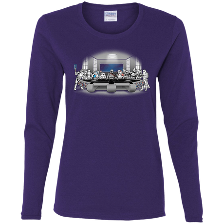 T-Shirts Purple / S Troopers Dinner Women's Long Sleeve T-Shirt