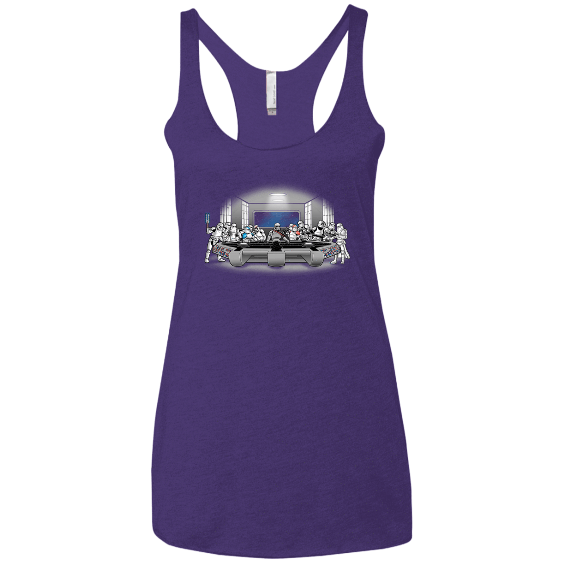 T-Shirts Purple Rush / X-Small Troopers Dinner Women's Triblend Racerback Tank