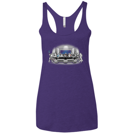 T-Shirts Purple Rush / X-Small Troopers Dinner Women's Triblend Racerback Tank