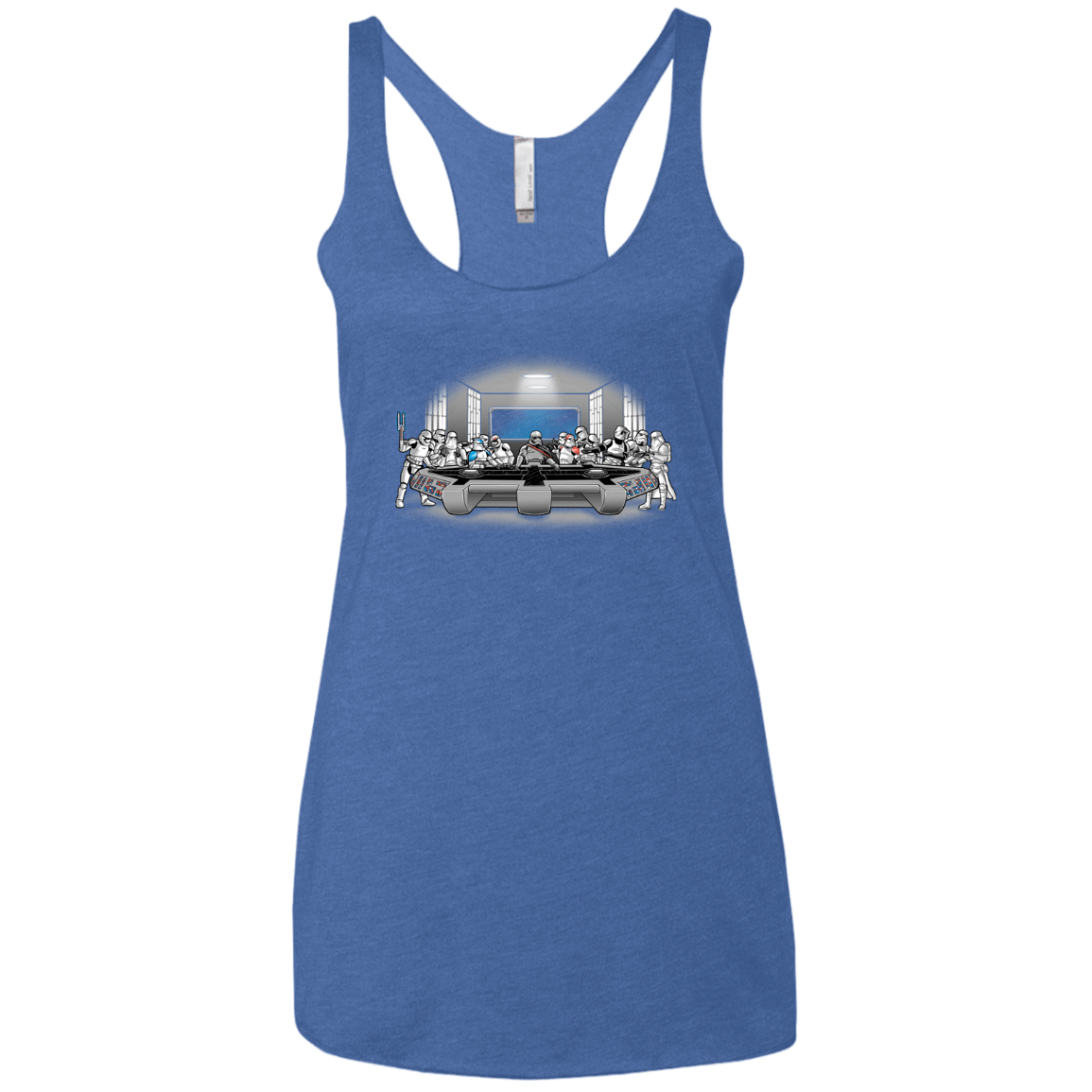 T-Shirts Vintage Royal / X-Small Troopers Dinner Women's Triblend Racerback Tank