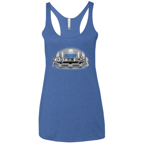 T-Shirts Vintage Royal / X-Small Troopers Dinner Women's Triblend Racerback Tank