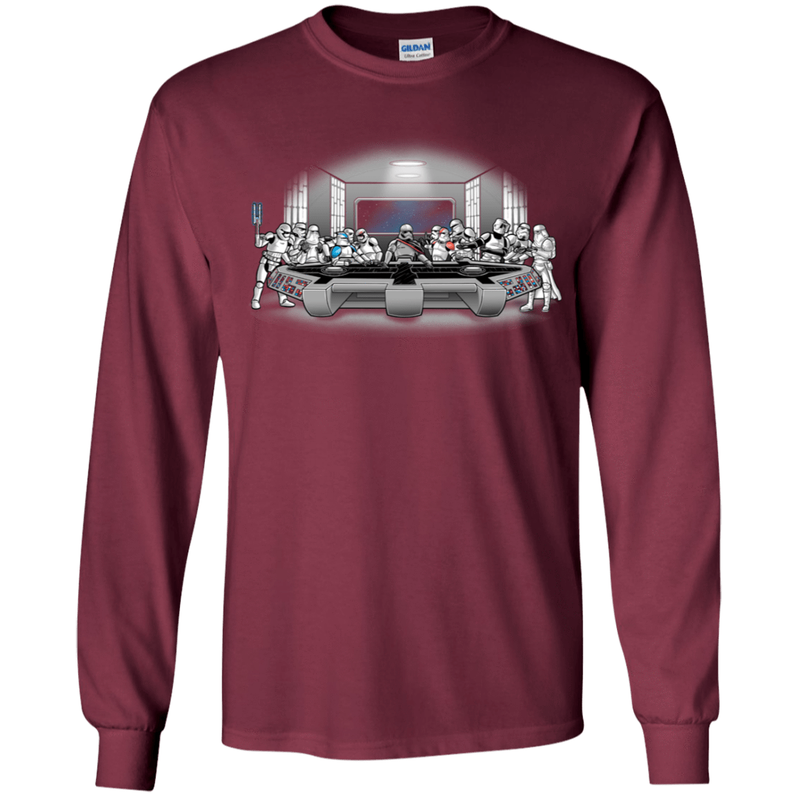 T-Shirts Maroon / YS Troopers Dinner Youth Long Sleeve T-Shirt