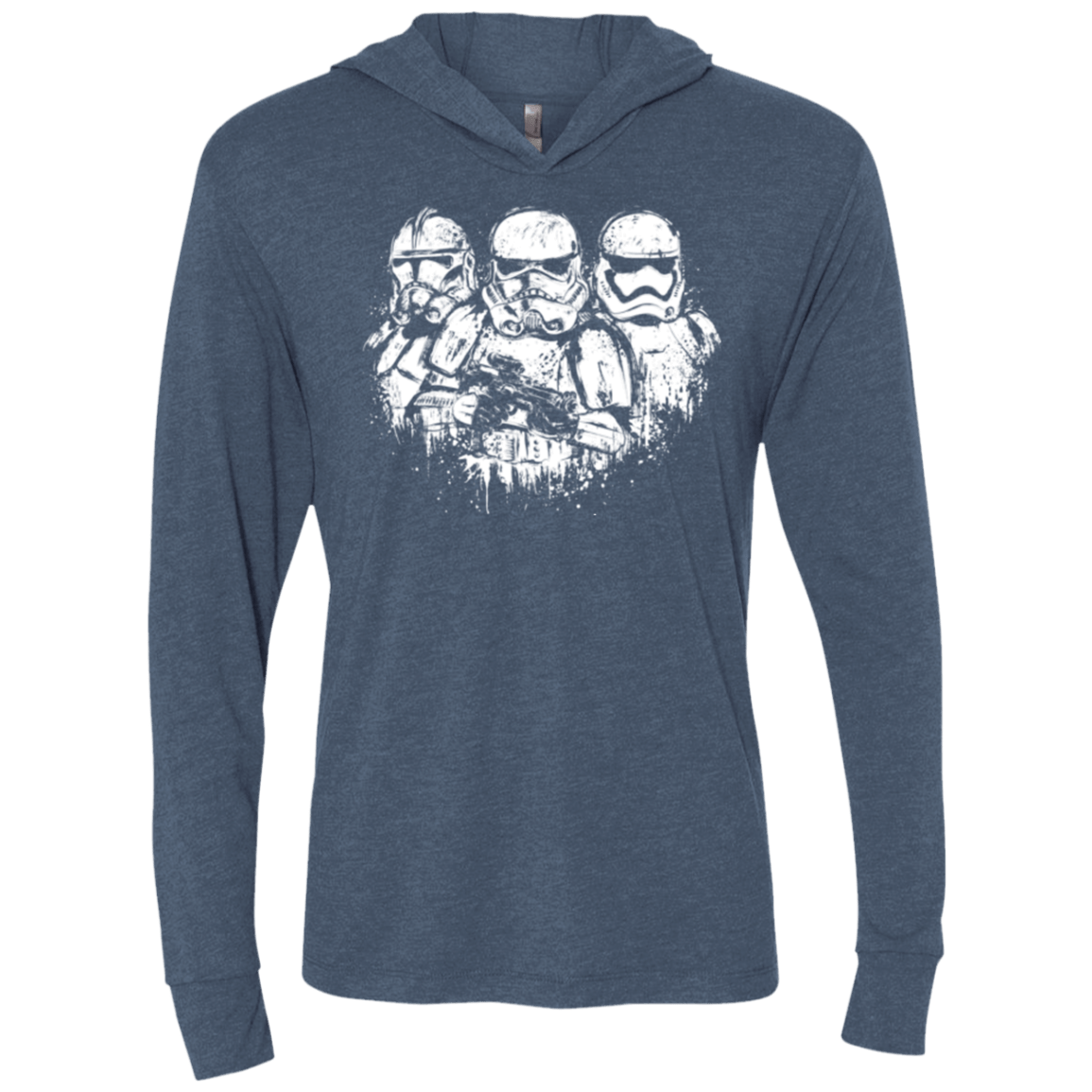 T-Shirts Indigo / X-Small Troopers Triblend Long Sleeve Hoodie Tee