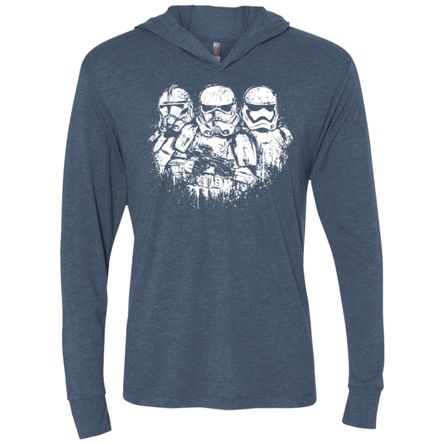 T-Shirts Indigo / X-Small Troopers Triblend Long Sleeve Hoodie Tee
