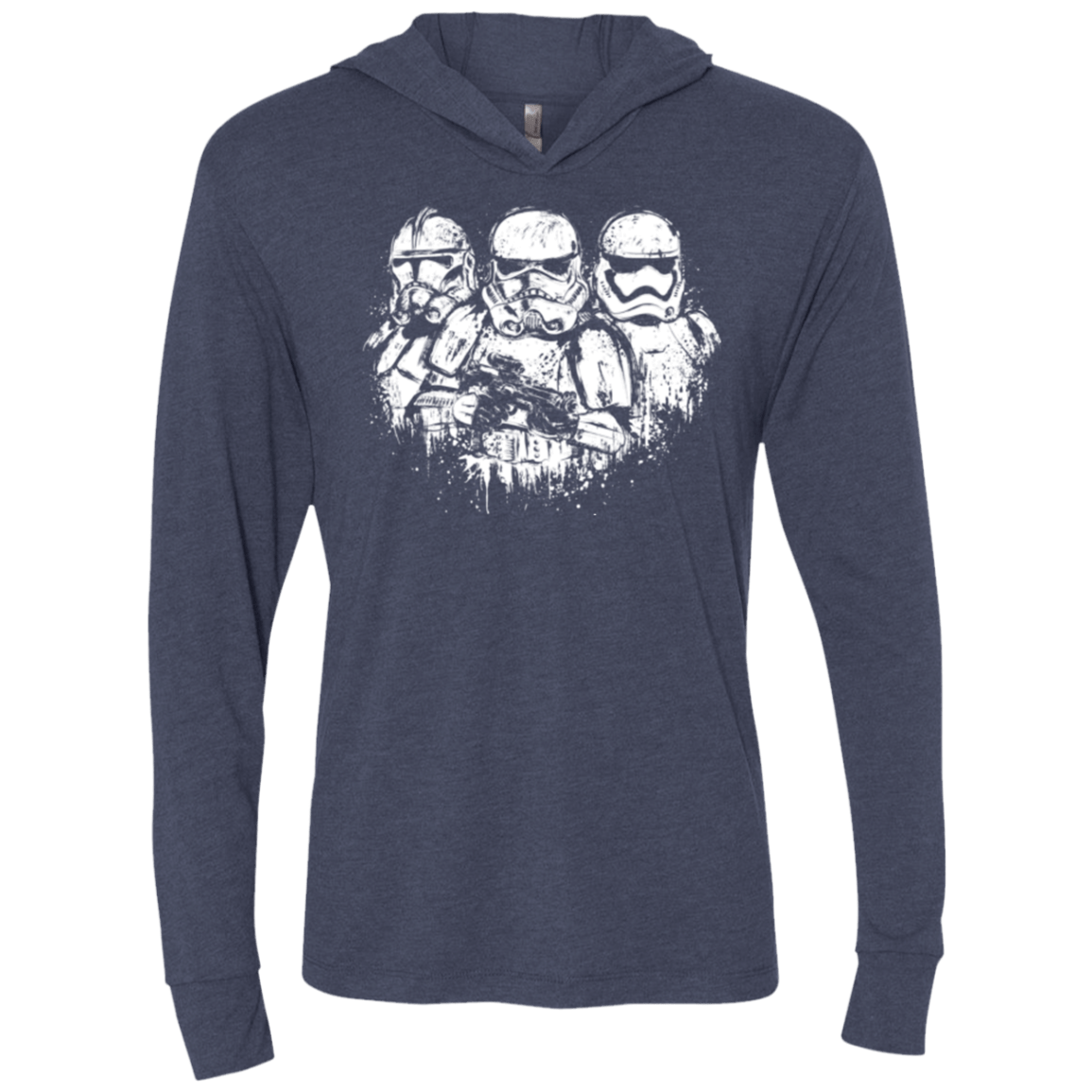 T-Shirts Vintage Navy / X-Small Troopers Triblend Long Sleeve Hoodie Tee