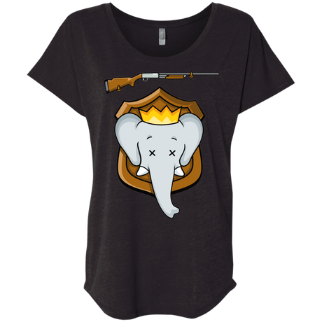 T-Shirts Vintage Black / X-Small Trophy Babar Triblend Dolman Sleeve