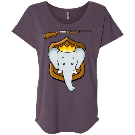 T-Shirts Vintage Purple / X-Small Trophy Babar Triblend Dolman Sleeve