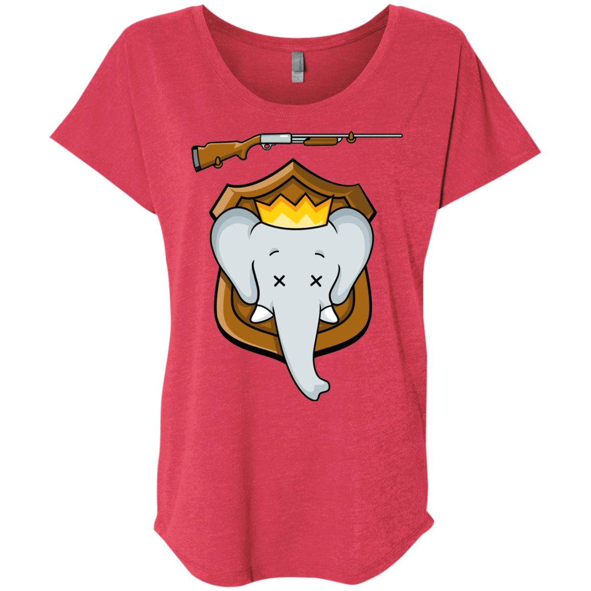 T-Shirts Vintage Red / X-Small Trophy Babar Triblend Dolman Sleeve