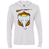 T-Shirts Heather White / X-Small Trophy Babar Triblend Long Sleeve Hoodie Tee