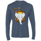 T-Shirts Indigo / X-Small Trophy Babar Triblend Long Sleeve Hoodie Tee