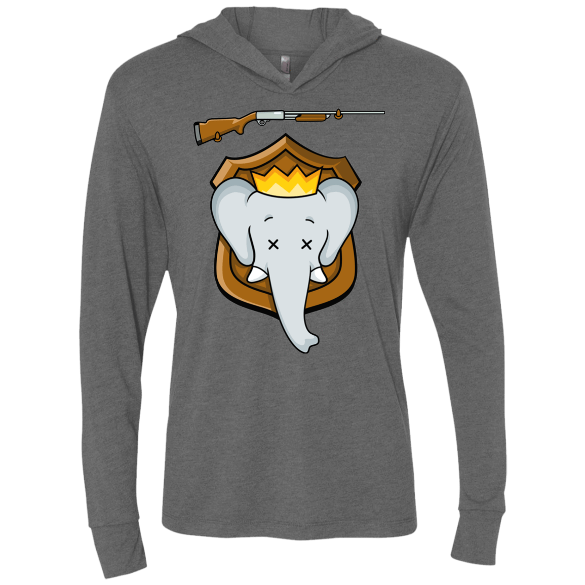 T-Shirts Premium Heather / X-Small Trophy Babar Triblend Long Sleeve Hoodie Tee