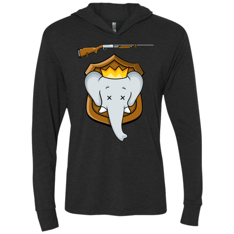 T-Shirts Vintage Black / X-Small Trophy Babar Triblend Long Sleeve Hoodie Tee