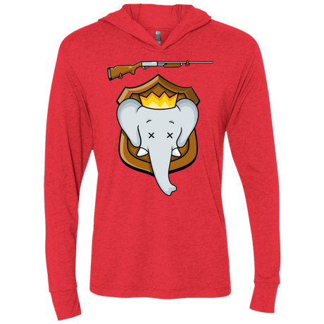 T-Shirts Vintage Red / X-Small Trophy Babar Triblend Long Sleeve Hoodie Tee