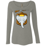 T-Shirts Venetian Grey / S Trophy Babar Women's Triblend Long Sleeve Shirt