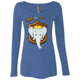 T-Shirts Vintage Royal / S Trophy Babar Women's Triblend Long Sleeve Shirt
