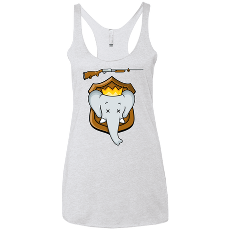 T-Shirts Heather White / X-Small Trophy Babar Women's Triblend Racerback Tank