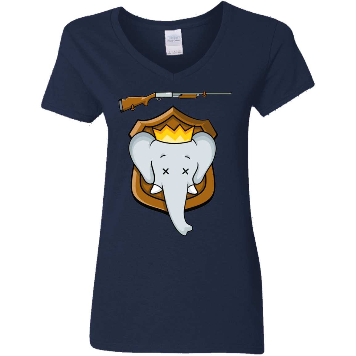 T-Shirts Navy / S Trophy Babar Women's V-Neck T-Shirt