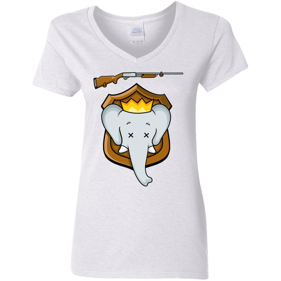 T-Shirts White / S Trophy Babar Women's V-Neck T-Shirt