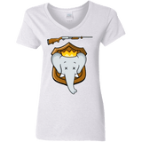 T-Shirts White / S Trophy Babar Women's V-Neck T-Shirt