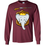 T-Shirts Maroon / YS Trophy Babar Youth Long Sleeve T-Shirt