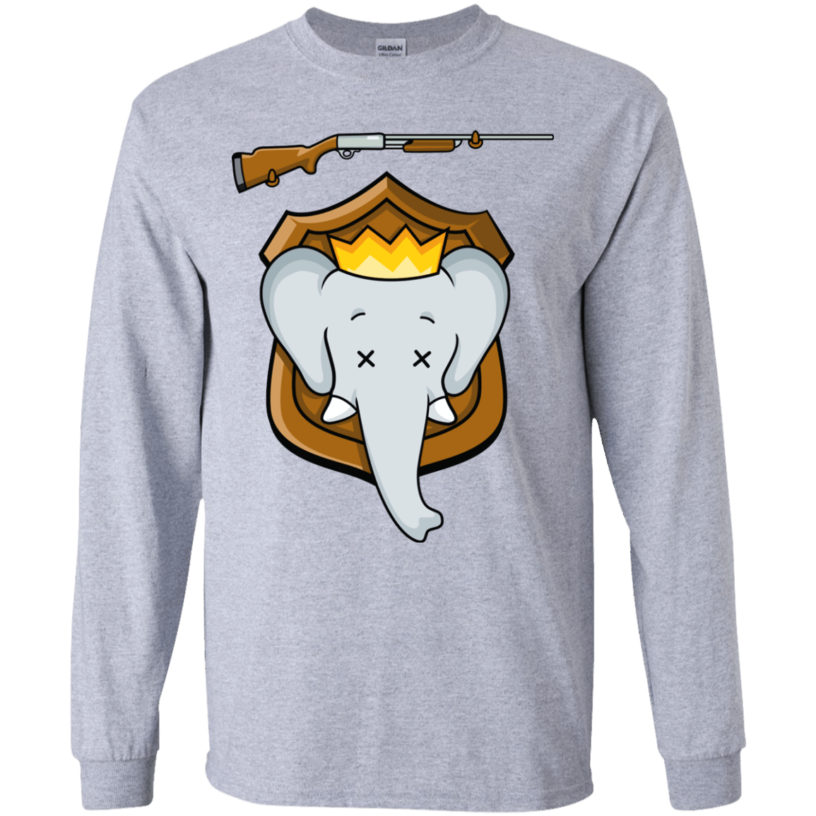 T-Shirts Sport Grey / YS Trophy Babar Youth Long Sleeve T-Shirt