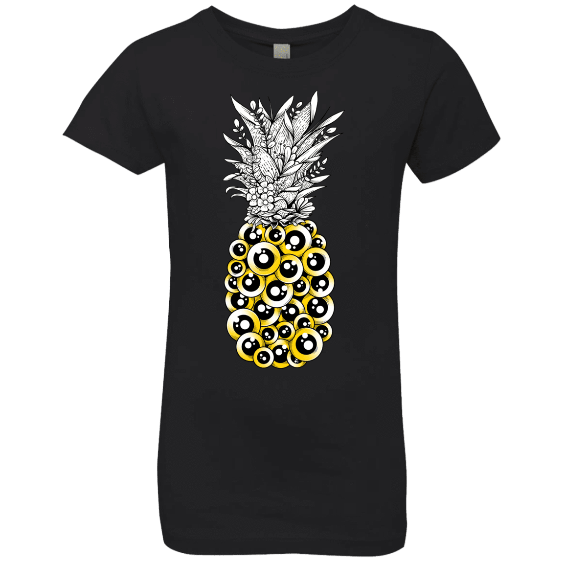 T-Shirts Black / YXS Tropical Illusion Girls Premium T-Shirt