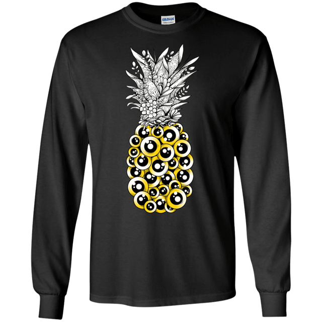 T-Shirts Black / S Tropical Illusion Men's Long Sleeve T-Shirt