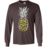 T-Shirts Dark Chocolate / S Tropical Illusion Men's Long Sleeve T-Shirt