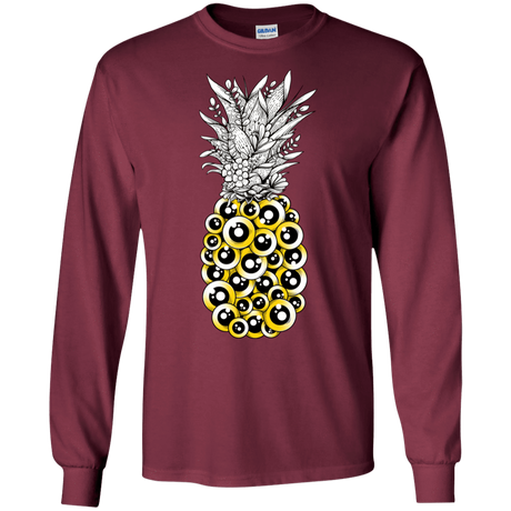 T-Shirts Maroon / S Tropical Illusion Men's Long Sleeve T-Shirt