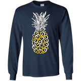 T-Shirts Navy / S Tropical Illusion Men's Long Sleeve T-Shirt