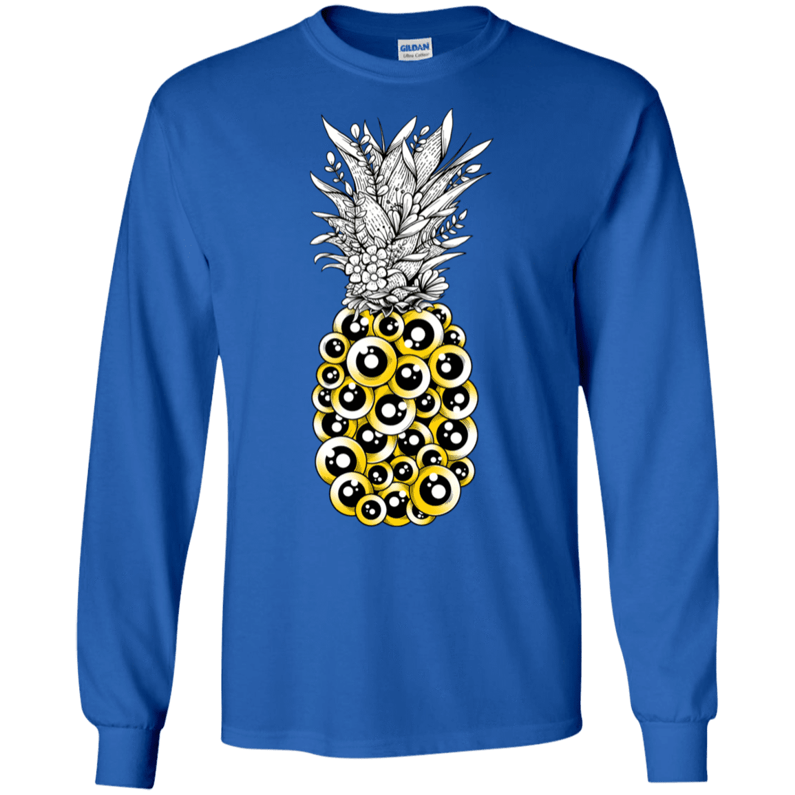 T-Shirts Royal / S Tropical Illusion Men's Long Sleeve T-Shirt