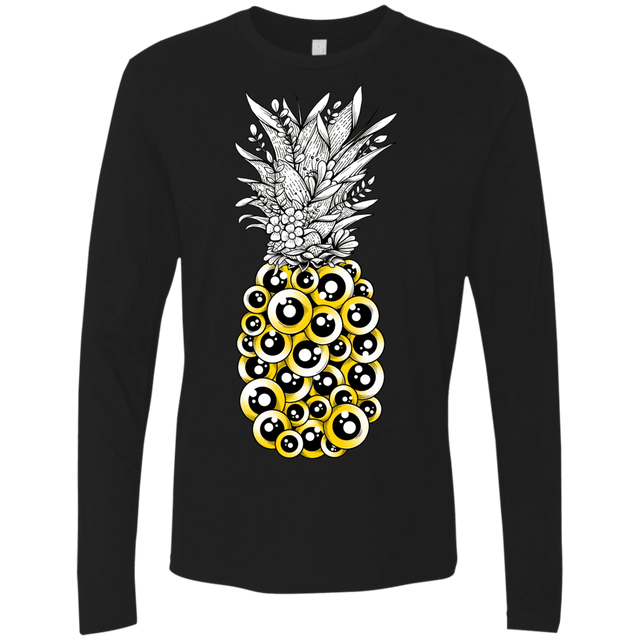 T-Shirts Black / S Tropical Illusion Men's Premium Long Sleeve