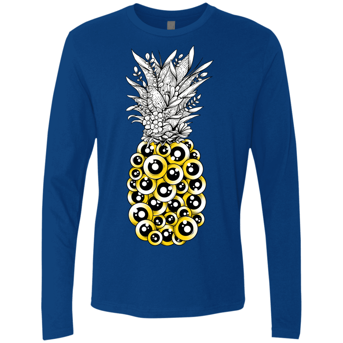 T-Shirts Royal / S Tropical Illusion Men's Premium Long Sleeve