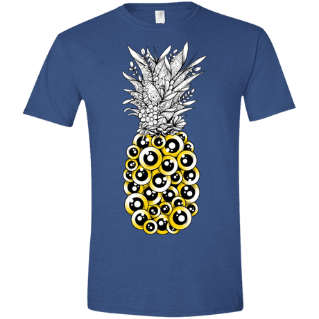 T-Shirts Heather Royal / X-Small Tropical Illusion Men's Semi-Fitted Softstyle