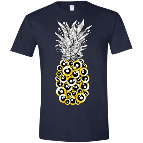 T-Shirts Navy / X-Small Tropical Illusion Men's Semi-Fitted Softstyle