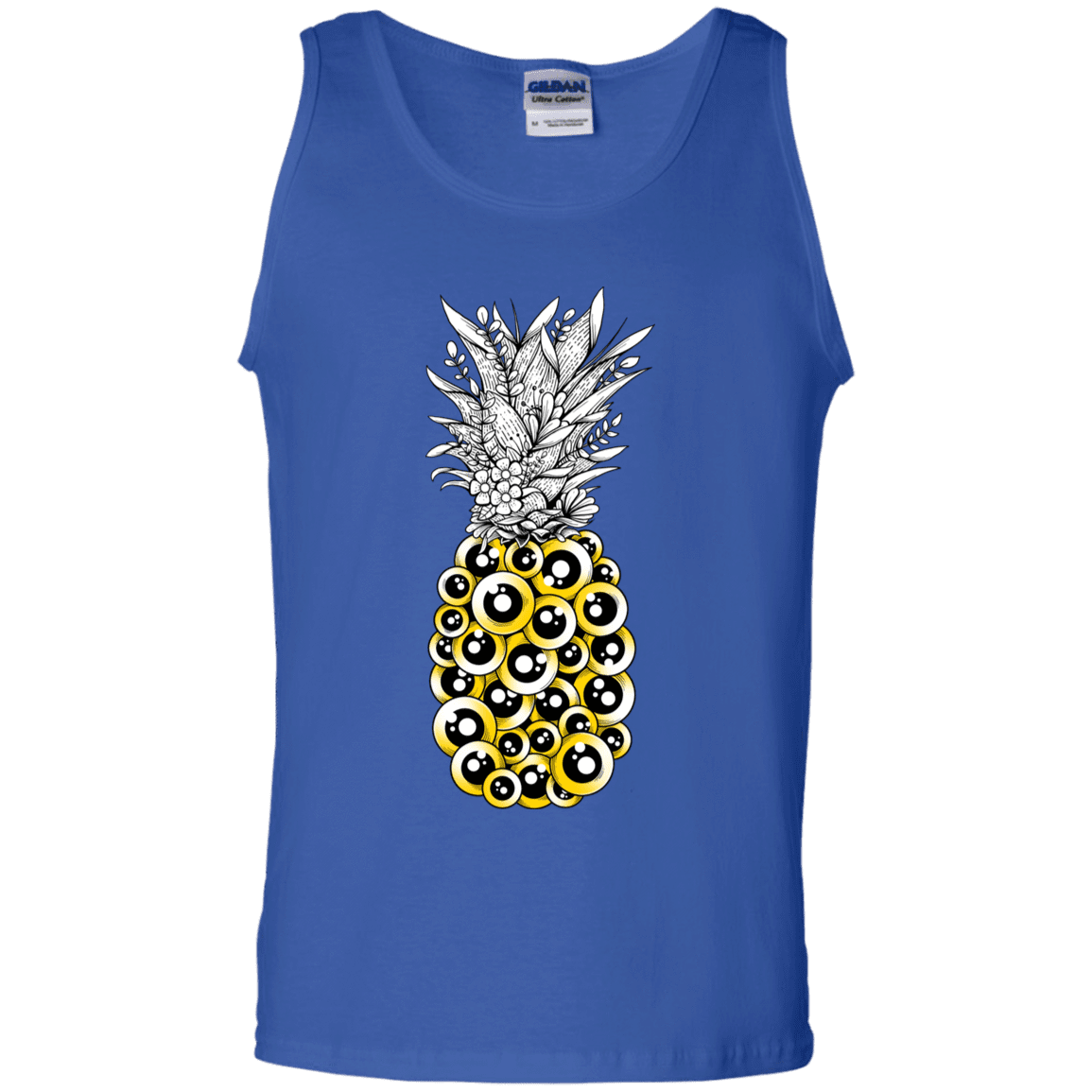 T-Shirts Royal / S Tropical Illusion Men's Tank Top