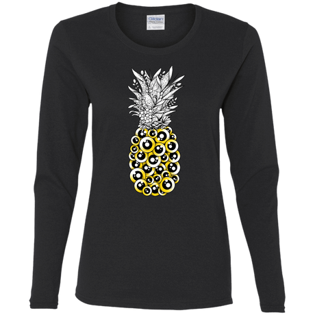 T-Shirts Black / S Tropical Illusion Women's Long Sleeve T-Shirt