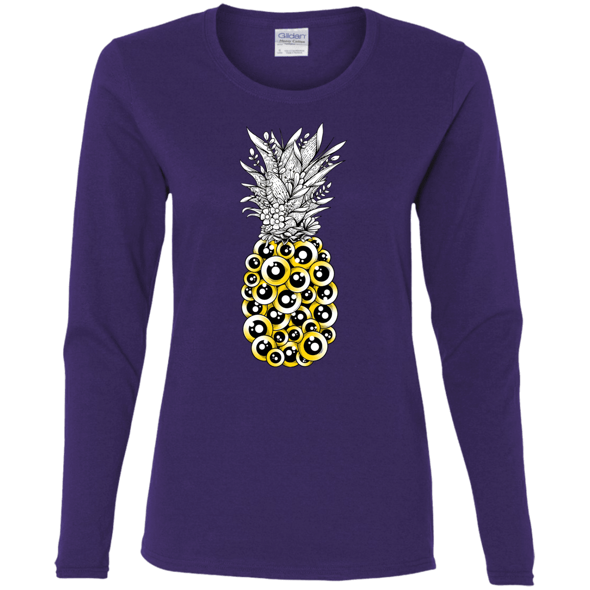 T-Shirts Purple / S Tropical Illusion Women's Long Sleeve T-Shirt