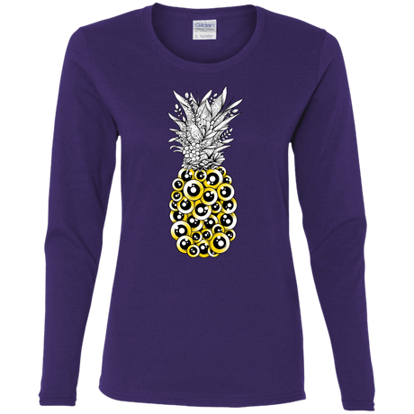 T-Shirts Purple / S Tropical Illusion Women's Long Sleeve T-Shirt