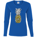 T-Shirts Royal / S Tropical Illusion Women's Long Sleeve T-Shirt