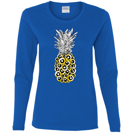 T-Shirts Royal / S Tropical Illusion Women's Long Sleeve T-Shirt