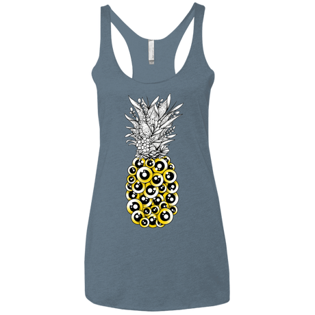 T-Shirts Indigo / X-Small Tropical Illusion Women's Triblend Racerback Tank